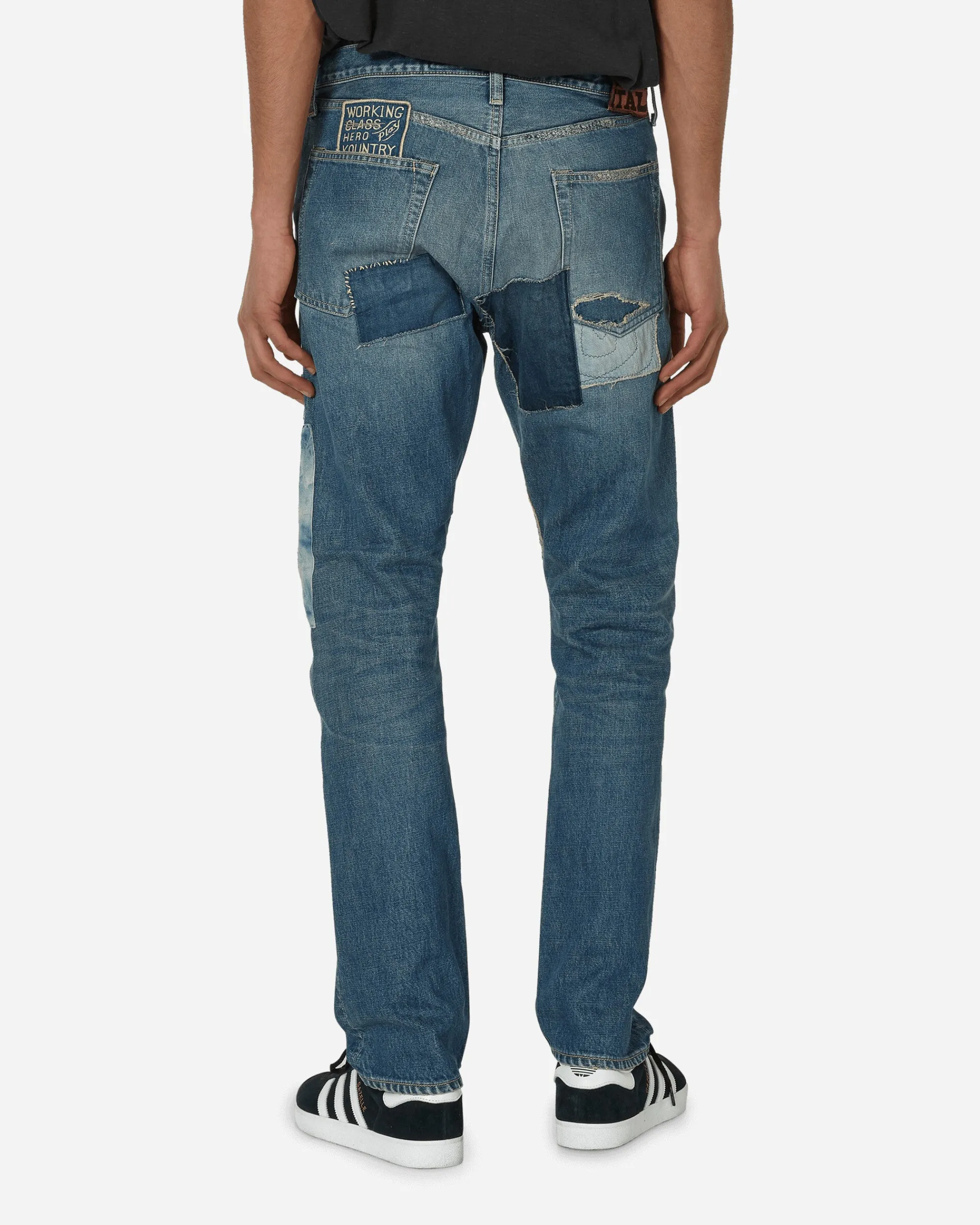 KAPITAL Pants^14oz Denim 5P Monkey Cisco Pants (Dixie Remake) Indigo