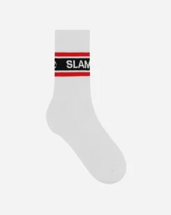 Slam Jam Underwear^3-Pack Logo Jacquard Socks White
