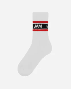 Slam Jam Underwear^3-Pack Logo Jacquard Socks White