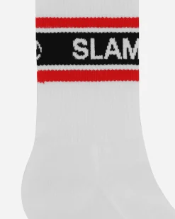Slam Jam Underwear^3-Pack Logo Jacquard Socks White