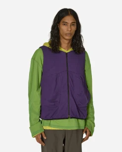 GR10K Coats And Jackets^Padded Jersey Vest Starling Purple