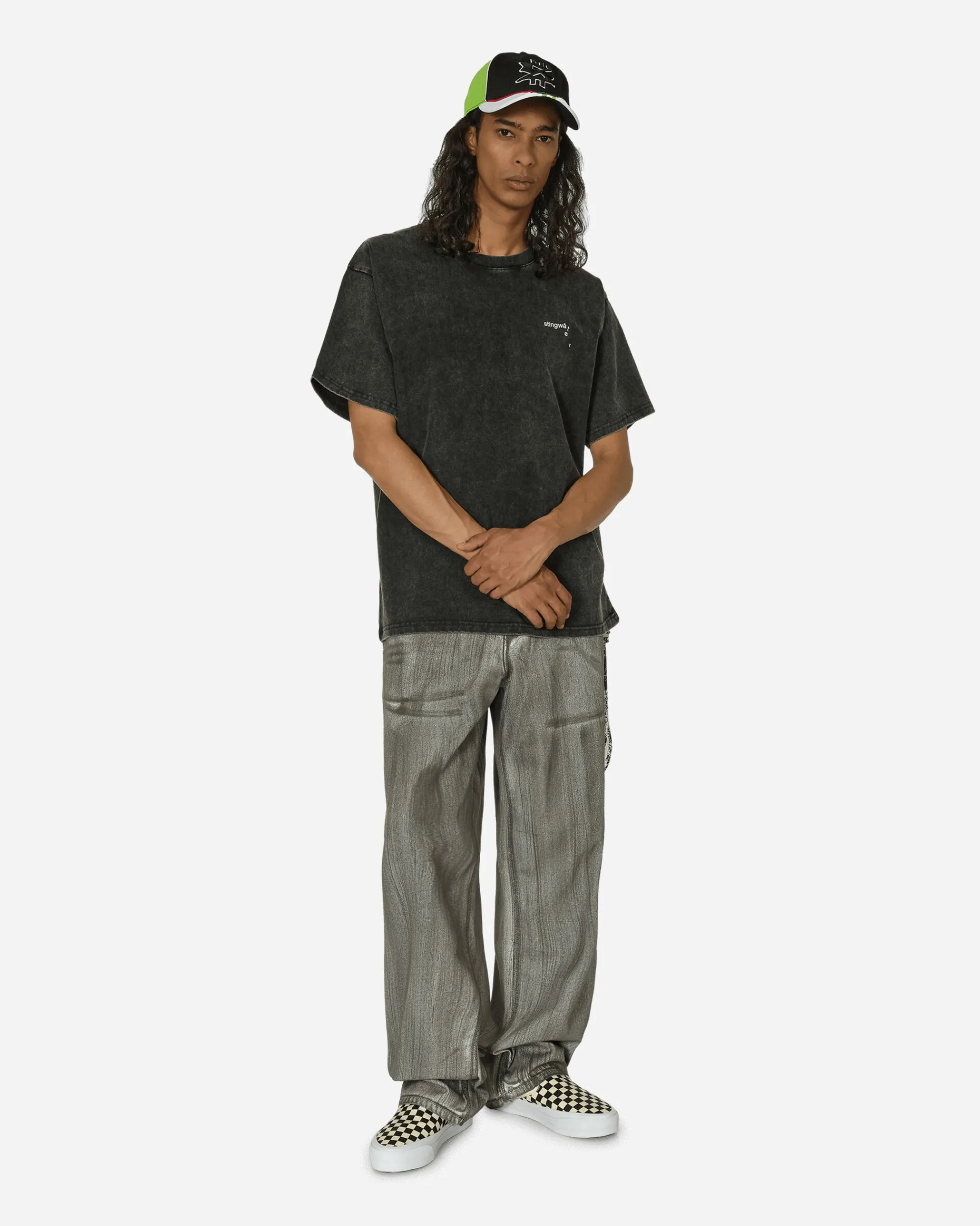 Stingwater Pants^Painted Chain Jeans Black