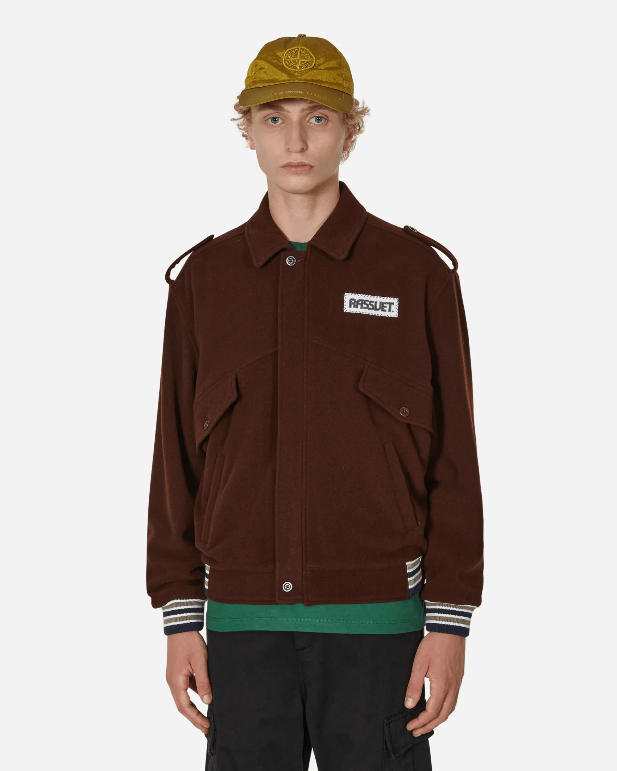 Paccbet Coats And Jackets^Painting Harrington Jacket Brown