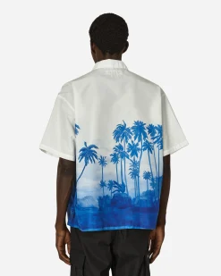 Neighborhood Shirts^Palm Tree Hawaiian Shirt Blue