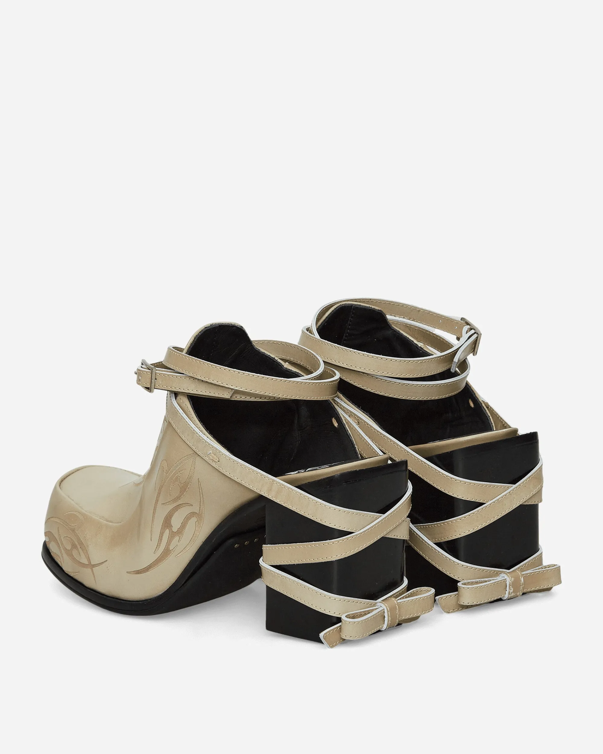 Simona Vanth Classic Shoes^P.A.M. Tango Brush-Off Lasered Tribal Heels Taupe