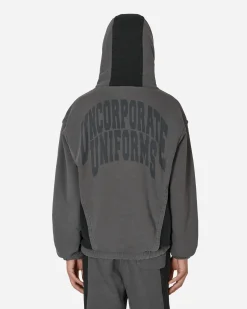 Slam Jam Sweatshirts^Panel Hooded Sweatshirt Grey / Black
