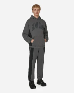 Slam Jam Sweatshirts^Panel Hooded Sweatshirt Grey / Black