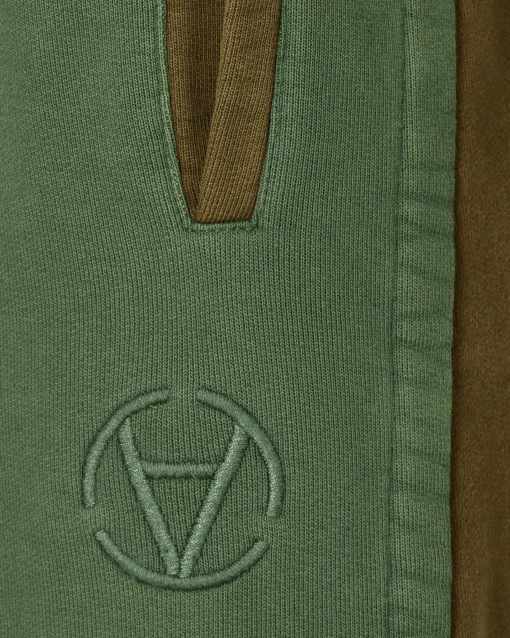 Slam Jam Pants^Panel Sweatpants Green / Brown