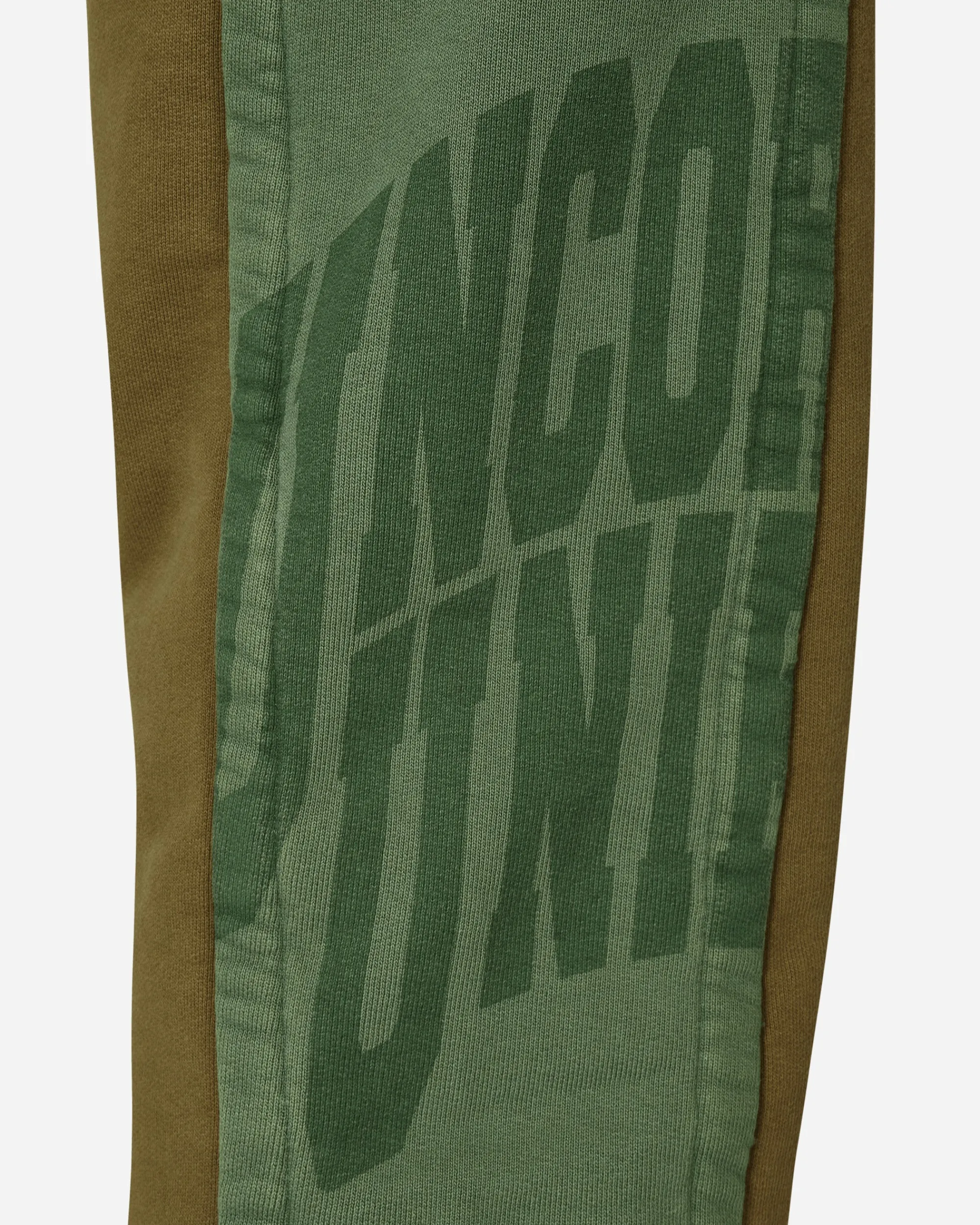 Slam Jam Pants^Panel Sweatpants Green / Brown