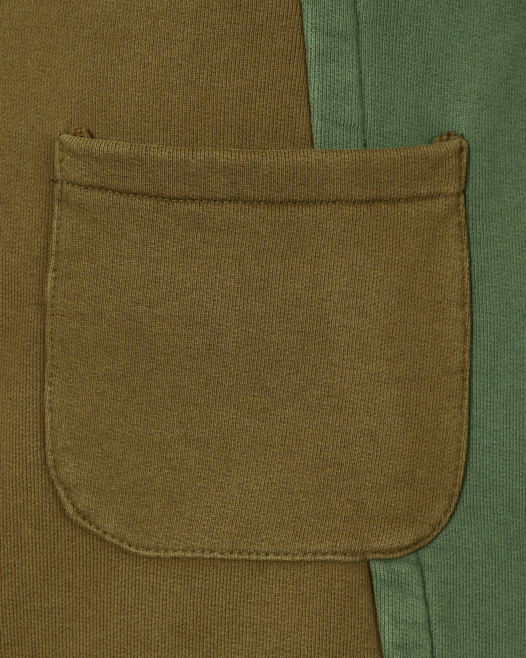 Slam Jam Pants^Panel Sweatpants Green / Brown