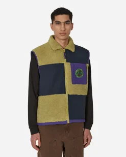 Brain Dead Coats And Jackets^Paneled Field Vest Multicolor