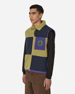 Brain Dead Coats And Jackets^Paneled Field Vest Multicolor