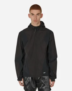 Reebok Coats And Jackets^Paneled Running Jacket Black