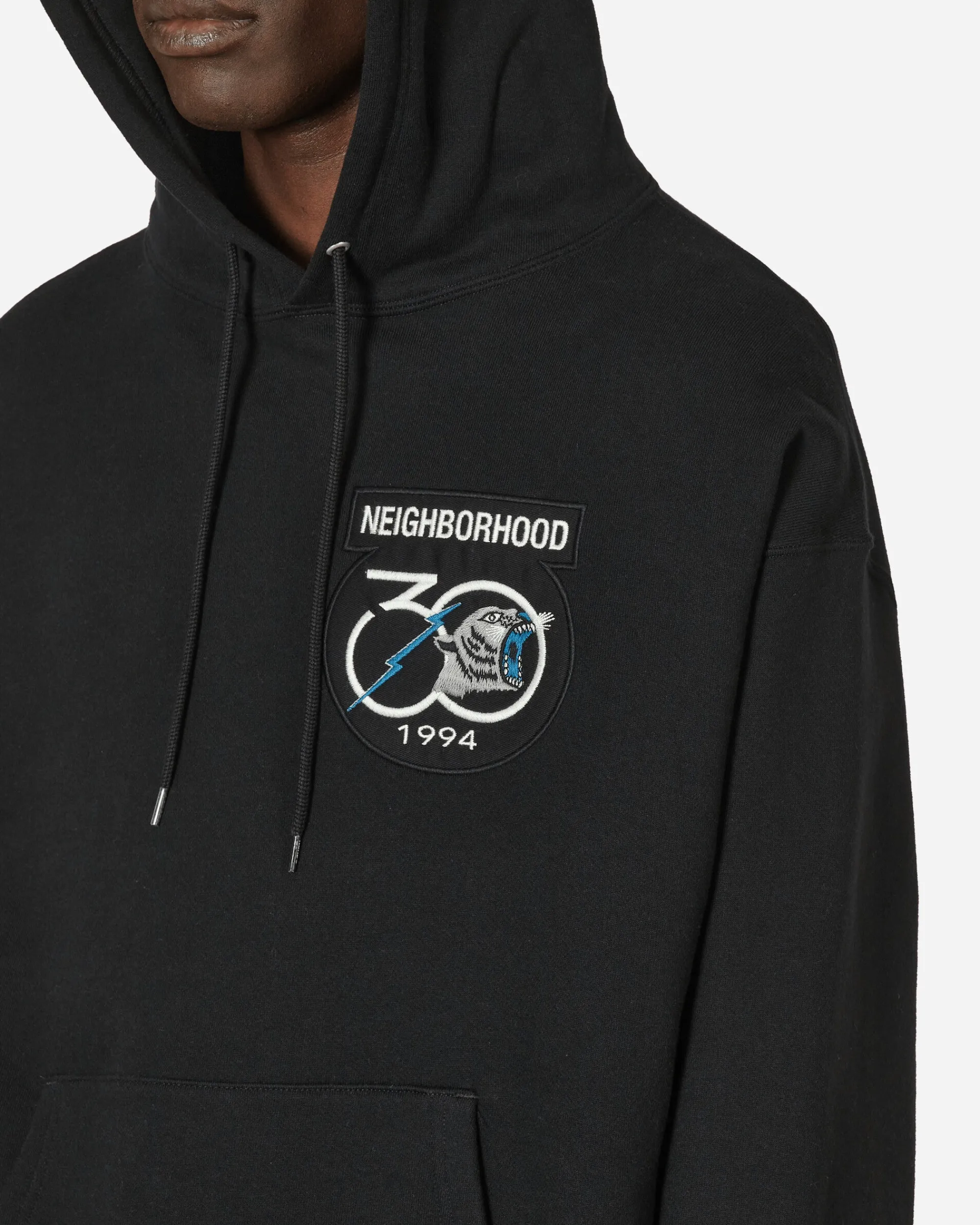 Neighborhood Sweatshirts^Patched Hooded Sweatshirt Black