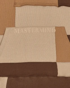Mastermind World Sweatshirts^Patchwork Hooded Sweatshirt Brown