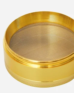 Mister Green High Times^Peace Logo Grinder Gold