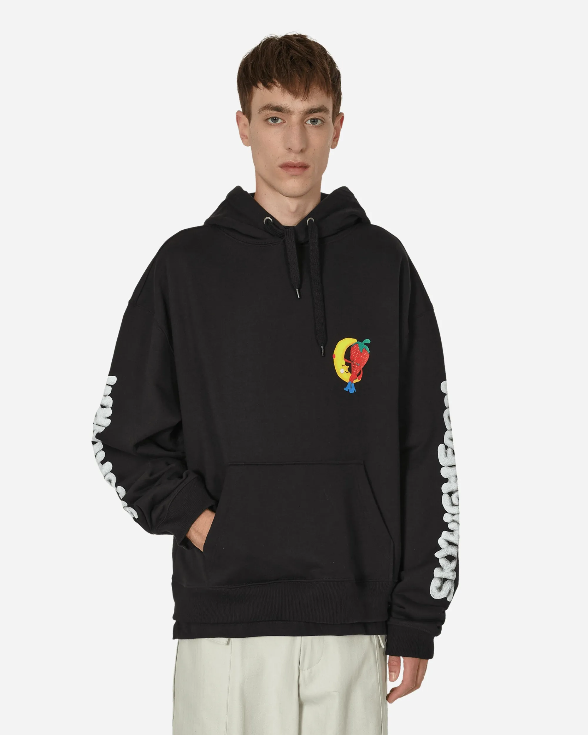 Sky High Farm Sweatshirts^Perennial Shana Graphic Hooded Sweatshirt Black