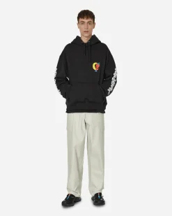Sky High Farm Sweatshirts^Perennial Shana Graphic Hooded Sweatshirt Black