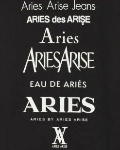 Aries T-Shirts^Perfume T-Shirt Black