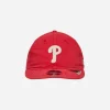 New Era Hats|Hats^Philadelphia Phillies Canvas Felt Logo Retro Crown 9FIFTY Strapback Red