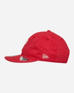New Era Hats|Hats^Philadelphia Phillies Canvas Felt Logo Retro Crown 9FIFTY Strapback Red