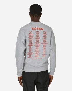 Public Possession Sweatshirts^P.iù P.asta Crewneck Sweatshirt Light Grey Heather