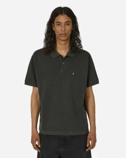 Stüssy T-Shirts^Pigment Dyed Pique Polo Black