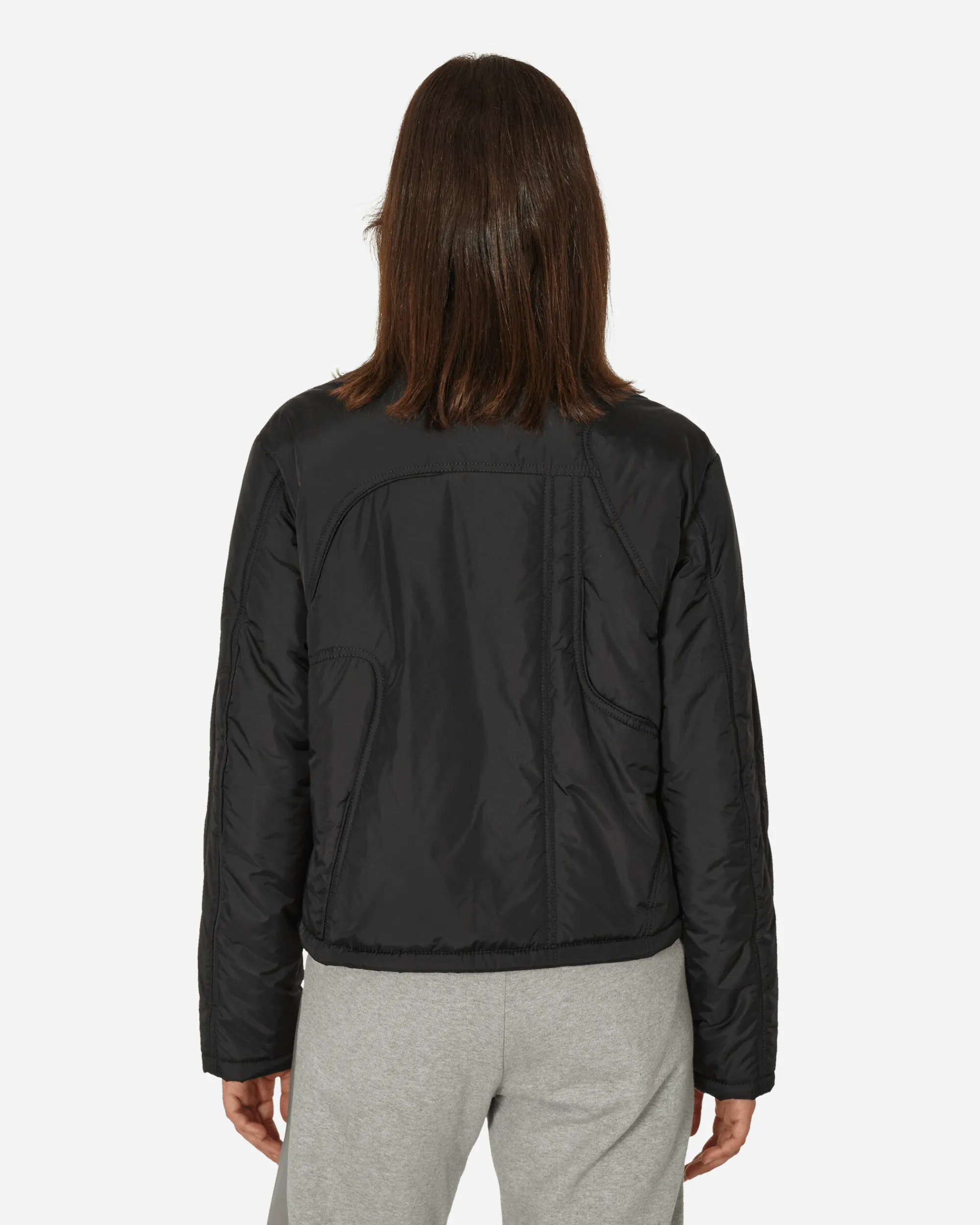 Mainline:RUS/Fr.CA/DE Coats And Jackets^Piping Nylon Puffer Jacket Black