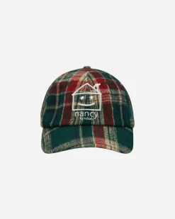 Nancy Hats|Hats^Plaid House 6-Panel Cap Green