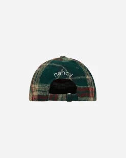 Nancy Hats|Hats^Plaid House 6-Panel Cap Green