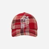 Nancy Hats|Hats^Plaid House 6-Panel Cap Red