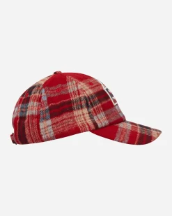 Nancy Hats|Hats^Plaid House 6-Panel Cap Red