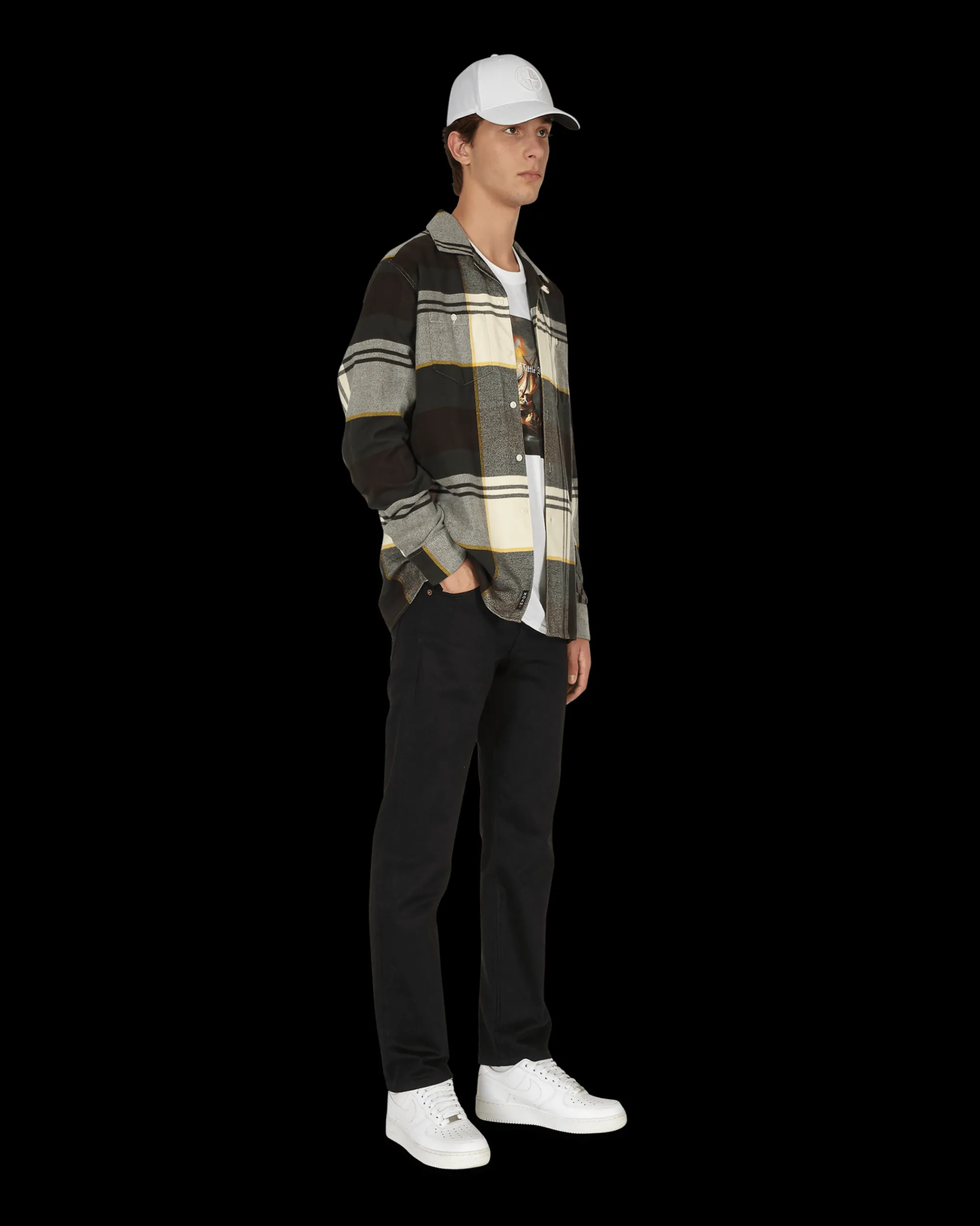 Noah Shirts^Plaid Lightweight Flannel Shirt Multicolor