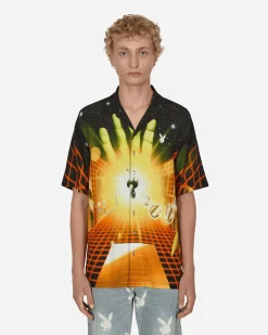 Pleasures Shirts^Playboy Solar Button Down Shirt Orange