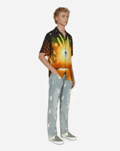 Pleasures Shirts^Playboy Solar Button Down Shirt Orange