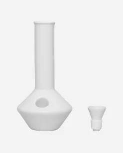 Summerland Ceramics High Times^Pleasure Point Bong White
