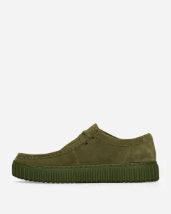 Clarks Classic Shoes^Pleasures Torhill Low Boots Green