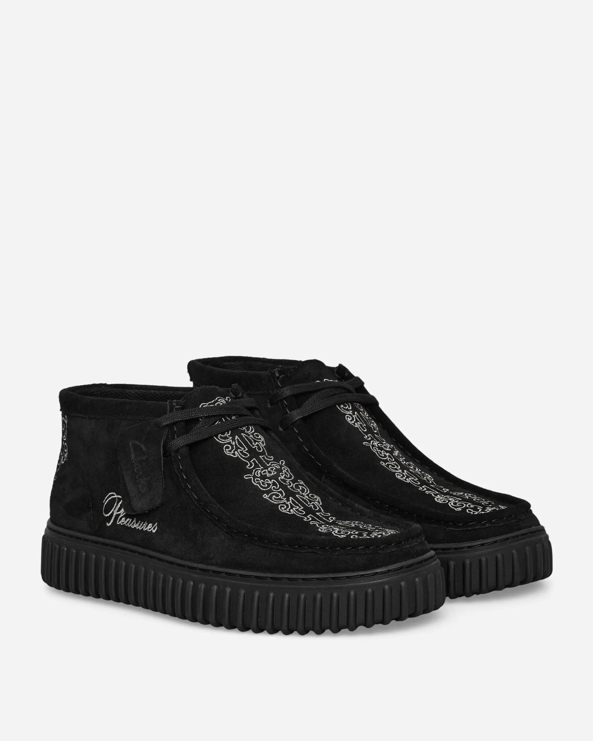 Clarks Classic Shoes^Pleasures Torhill Woven Boots Black