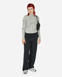 Mainline:RUS/Fr.CA/DE T-Shirts^Pleated Longsleeve Top Grey