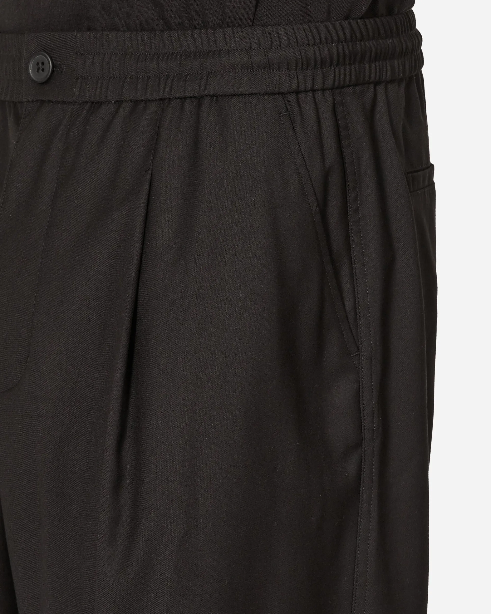 Awake NY Pants^Pleated Wool Pants Black