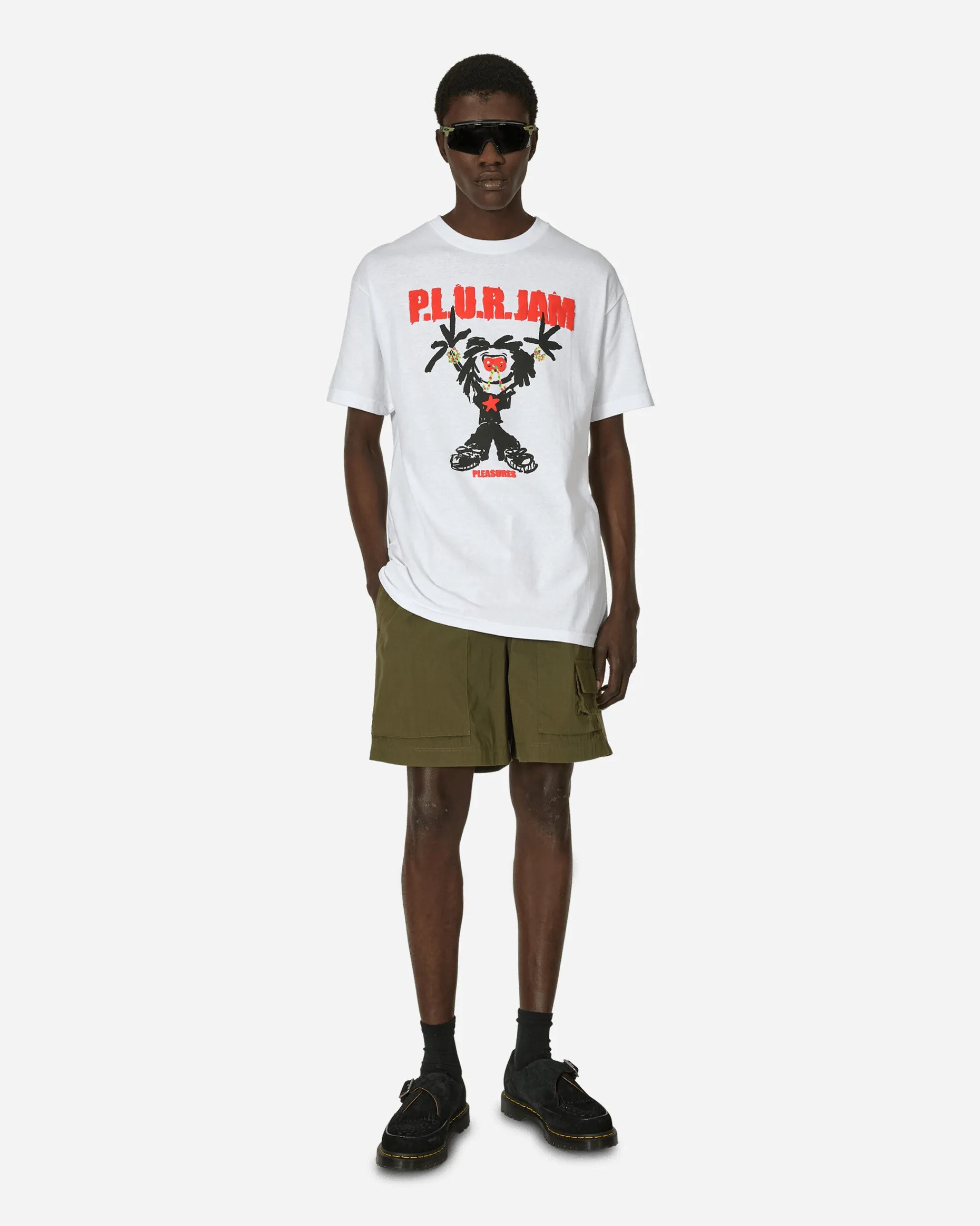 Pleasures T-Shirts^P.L.U.R. Jam T-Shirt White