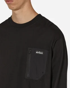 Wild Things T-Shirts^Pocket Longsleeve T-Shirt Black