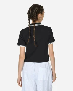 Hysteric Glamour T-Shirts^Poison Cherry Short Polo Shirt Black