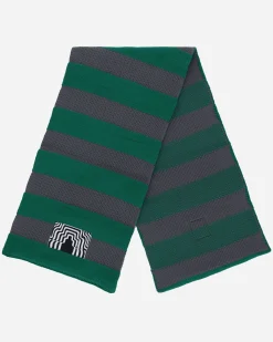 Cav Empt Gloves And Scarves|Gloves And Scarves^Poly Knit Stripe Scarf Green