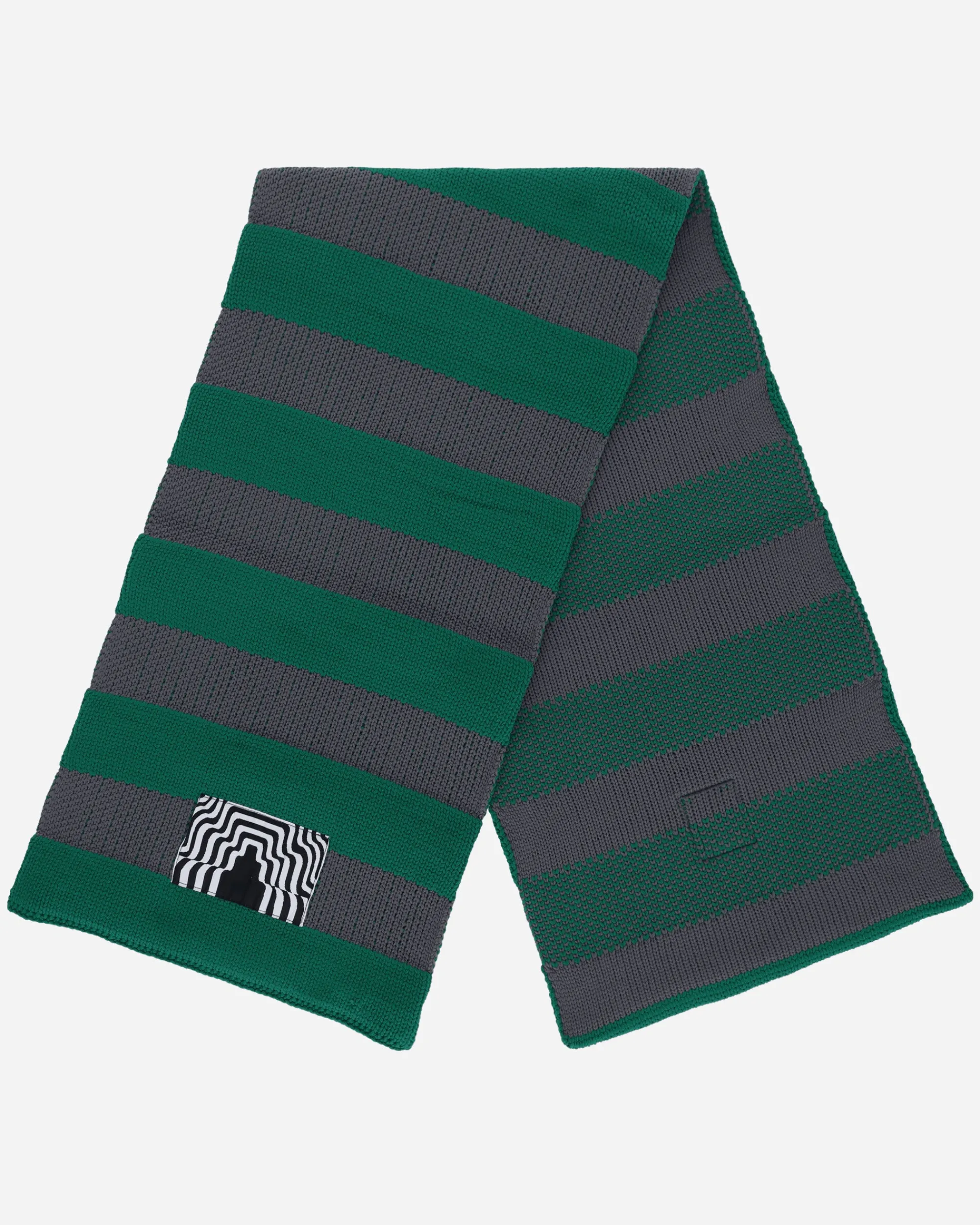 Cav Empt Gloves And Scarves|Gloves And Scarves^Poly Knit Stripe Scarf Green