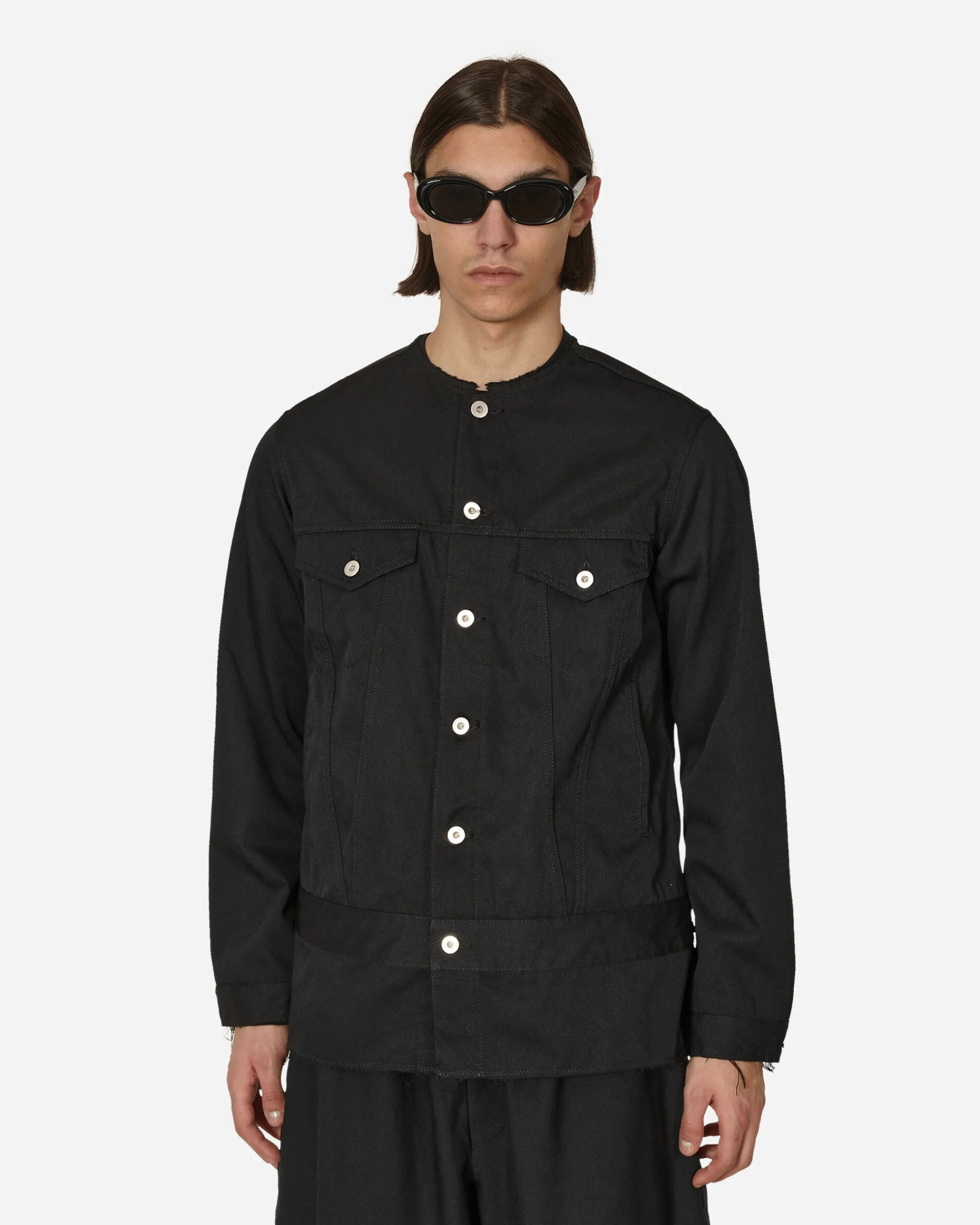 Comme Des Garçons Black Coats And Jackets^Polyester Drill Jacket Black