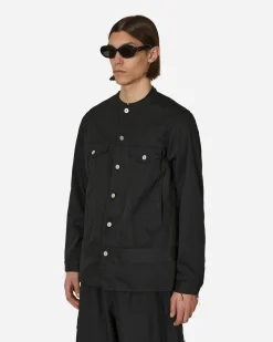 Comme Des Garçons Black Coats And Jackets^Polyester Drill Jacket Black