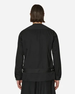 Comme Des Garçons Black Coats And Jackets^Polyester Drill Jacket Black