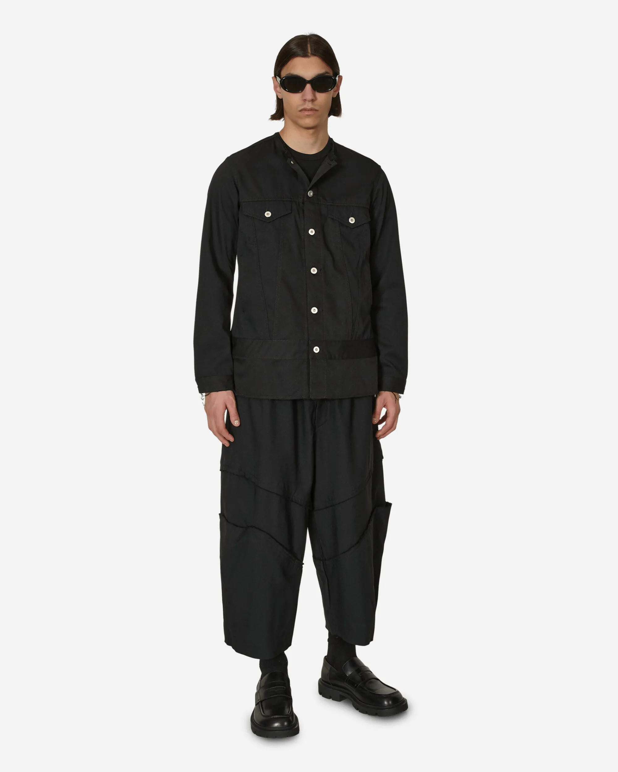 Comme Des Garçons Black Coats And Jackets^Polyester Drill Jacket Black