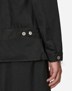 Comme Des Garçons Black Coats And Jackets^Polyester Drill Jacket Black